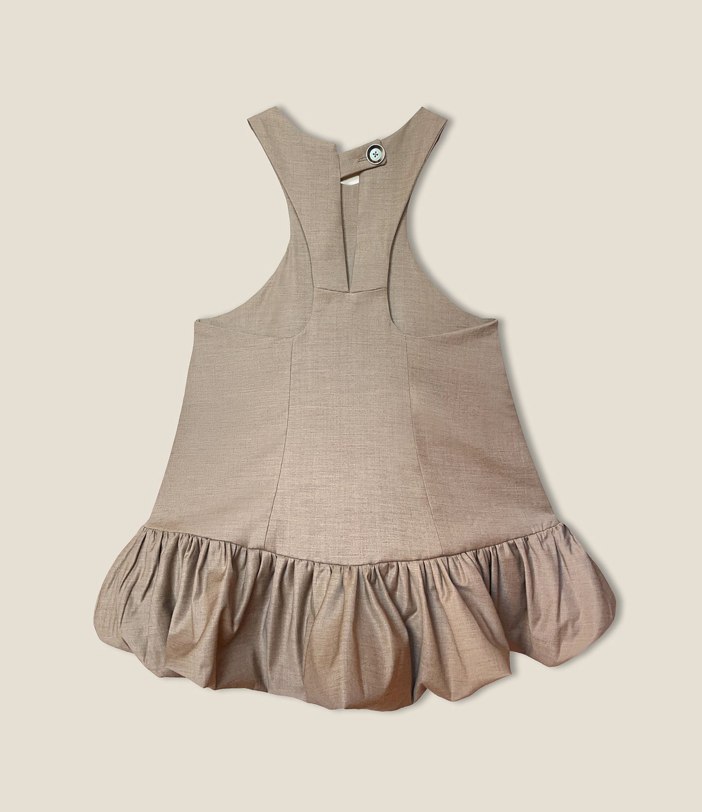 Top halter con fondo a palloncino